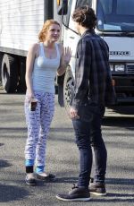 BELLA THORNE on the Set of Perfect High in Victoria