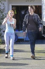 BELLA THORNE on the Set of Perfect High in Victoria