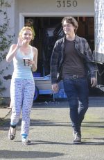 BELLA THORNE on the Set of Perfect High in Victoria