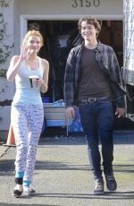BELLA THORNE on the Set of Perfect High in Victoria