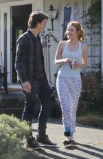 BELLA THORNE on the Set of Perfect High in Victoria
