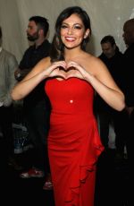 BETHANY MOTA at Go Red for Women Ded Dress Collection 2015 in New York