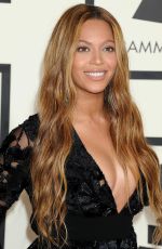 BEYONCE at 2015 Grammy Awards in Los Angeles