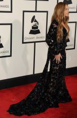 BEYONCE at 2015 Grammy Awards in Los Angeles