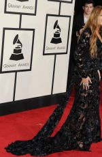 BEYONCE at 2015 Grammy Awards in Los Angeles