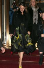 BLAKE LIVELY at Marchesa Fashion Show in new York