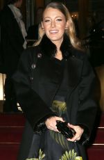 BLAKE LIVELY at Marchesa Fashion Show in new York