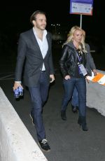 BRITNEY SPEARS Leaves Super Bowl XLIX in Pheonix