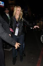 BRITNEY SPEARS Leaves Super Bowl XLIX in Pheonix