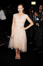 BRITTANY SNOW at Monique Lhuillier Fashion Show in New York