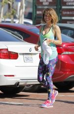 BROOKE BURKE in Tank Top Leaves a Gym in Malibu