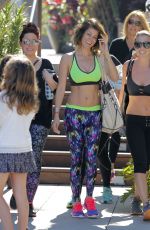 BROOKE BURKE in Tank Top Leaves a Gym in Malibu