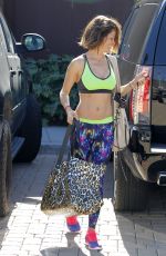 BROOKE BURKE in Tank Top Leaves a Gym in Malibu