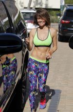BROOKE BURKE in Tank Top Leaves a Gym in Malibu