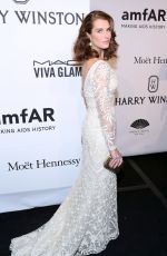BROOKE SHIELDS at 2015 Amfar Gala in New York 