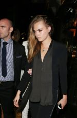 CARA DELEVINGNE Arrives at Mr. Chow