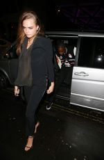 CARA DELEVINGNE Arrives at Mr. Chow