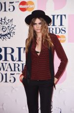 CARA DELEVINGNE at Brit Awards 2015 in London