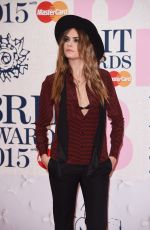 CARA DELEVINGNE at Brit Awards 2015 in London