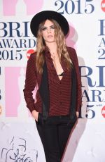 CARA DELEVINGNE at Brit Awards 2015 in London