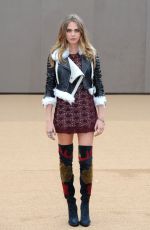 CARA DELEVINGNE at Burberry Fashion Show in London