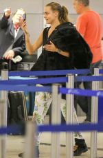 CARA DELEVINGNE at Los Angeles International Airport 0502