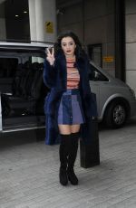 CHARLI XCX Arrives at BBC Radio 1 Studios in London