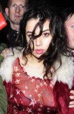 CHARLI XCX Leaves Warner Music Brit Party in London