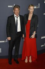 CHARLIZE THERON and Sean Penn at  Cesar Film Awards in Paris