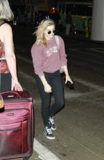 CHLOE MORETZ Arrives at Los Angeles International Airport 0202