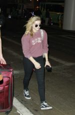 CHLOE MORETZ Arrives at Los Angeles International Airport 0202