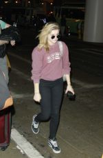 CHLOE MORETZ Arrives at Los Angeles International Airport 0202