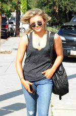 CHLOE MORETZ in jeans Out and About in West Hollywood 0502
