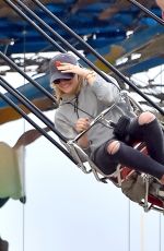 CHLOE MORETZ Out at Disneyland in Anaheim