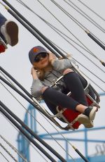 CHLOE MORETZ Out at Disneyland in Anaheim