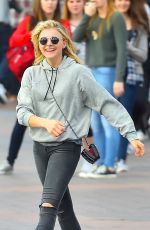 CHLOE MORETZ Out at Disneyland in Anaheim