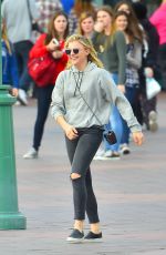 CHLOE MORETZ Out at Disneyland in Anaheim