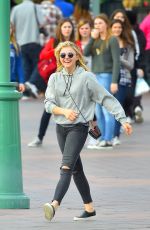 CHLOE MORETZ Out at Disneyland in Anaheim