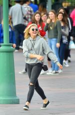 CHLOE MORETZ Out at Disneyland in Anaheim