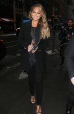 CHRISSY TEIGEN Arrives at NBC Studios in New York 1002