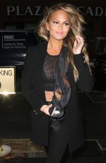 CHRISSY TEIGEN Arrives at NBC Studios in New York 1002