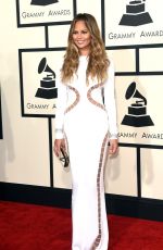 CHRISSY TEIGEN at 2015 Grammy Awards in Los Angeles