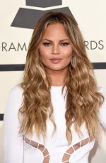CHRISSY TEIGEN at 2015 Grammy Awards in Los Angeles