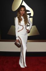 CHRISSY TEIGEN at 2015 Grammy Awards in Los Angeles