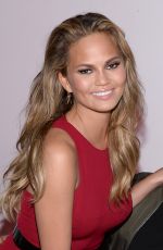 CHRISSY TEIGEN at 2015 Leather & Laces Super Bowl XLIX Party in Phoenix