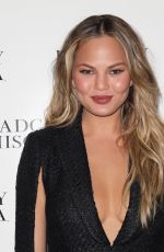 CHRISSY TEIGEN at Badgley Mischka Fall 2015 Fashion Show in New York