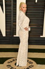 CHRISTINA AGUILERA at Vanity Fair Oscar Party in Hollywood