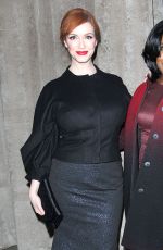 CHRISTINA HENDRICKS at Zac Posen Fashion Show in New York
