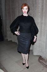 CHRISTINA HENDRICKS at Zac Posen Fashion Show in New York