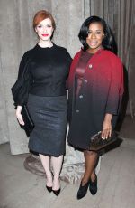CHRISTINA HENDRICKS at Zac Posen Fashion Show in New York